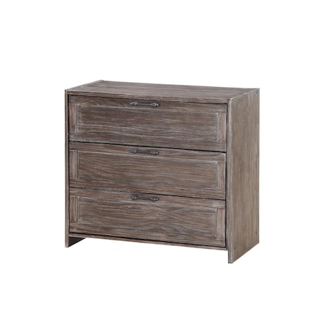 Donco Kids PD-0318BTBS Barn Door 3 Drawer Chest, Brushed Shadow PD_0318BTBS